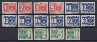=Österreich Portomarken Mi.Nr.159 174 (postfrisch!) 80 M€ Luxus!=