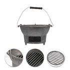 Portable Bbq Grill Cast Iron Barbecue Stove for Outdoor Camping Cooking