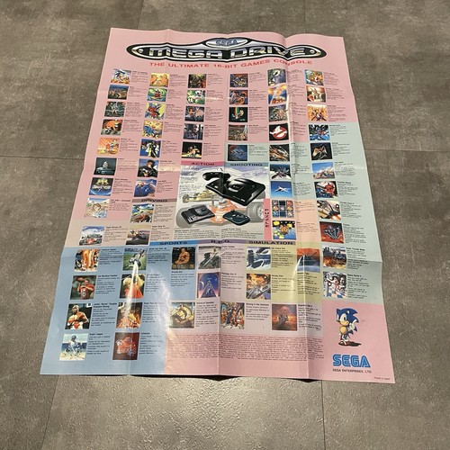 Sonic the Hedgehog - SEGA Mega Drive Game PAL Cartridge, Box, Manual & Poster - Picture 10 of 10