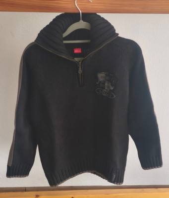 s. Oliver - Kinder Troyer für Jungen, schwarz, Größe 152