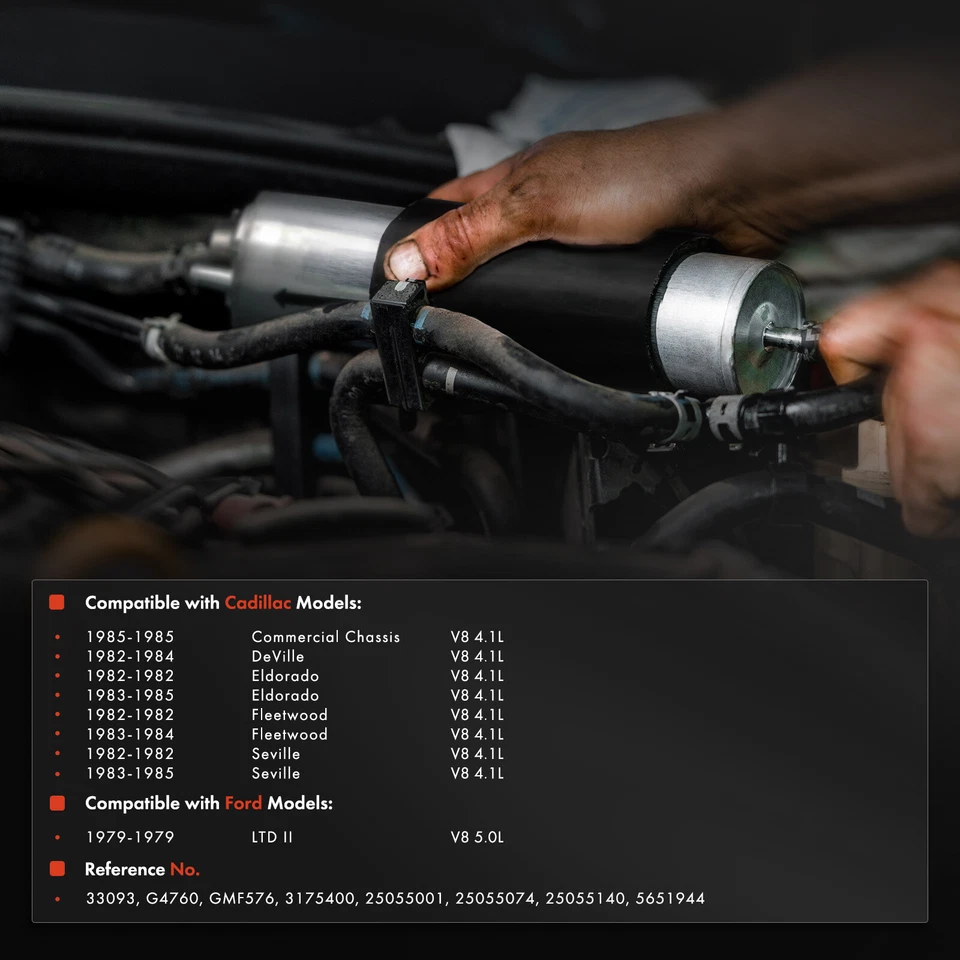 Fuel Filter for Cadillac Commercial Chassis DeVille Eldorado Seville Ford LTD II - Image 2 of 4