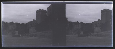 France Avignon Châteauneuf-du-Pape Photo Glass Negative Vintage VR11d