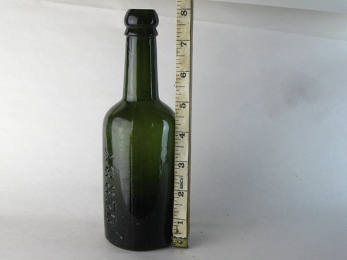 39113 Old Antique Vintage Glass Bottle Beer Train Station Midland Railway Derby - Foto 3 di 6