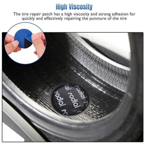 36 Pieces Radial Repair Round Tire Patch Large 3.1/8" - 80 MM Superior Quality - Picture 6 of 9