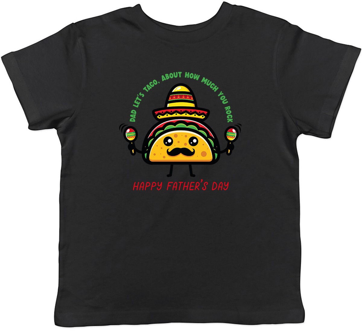Funny Father's Day Kids T-Shirt Mexican Taco Dad You Rock Childrens Boys  Girls