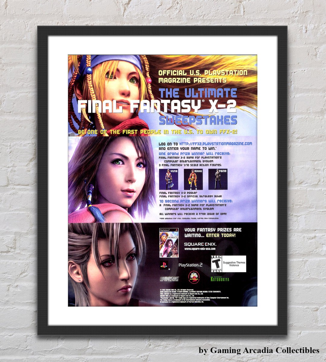 PS2 FFX-2 ポスター１枚 Yahoo!オークション - 【非売品】 PS2 ファイナルファンタジー10