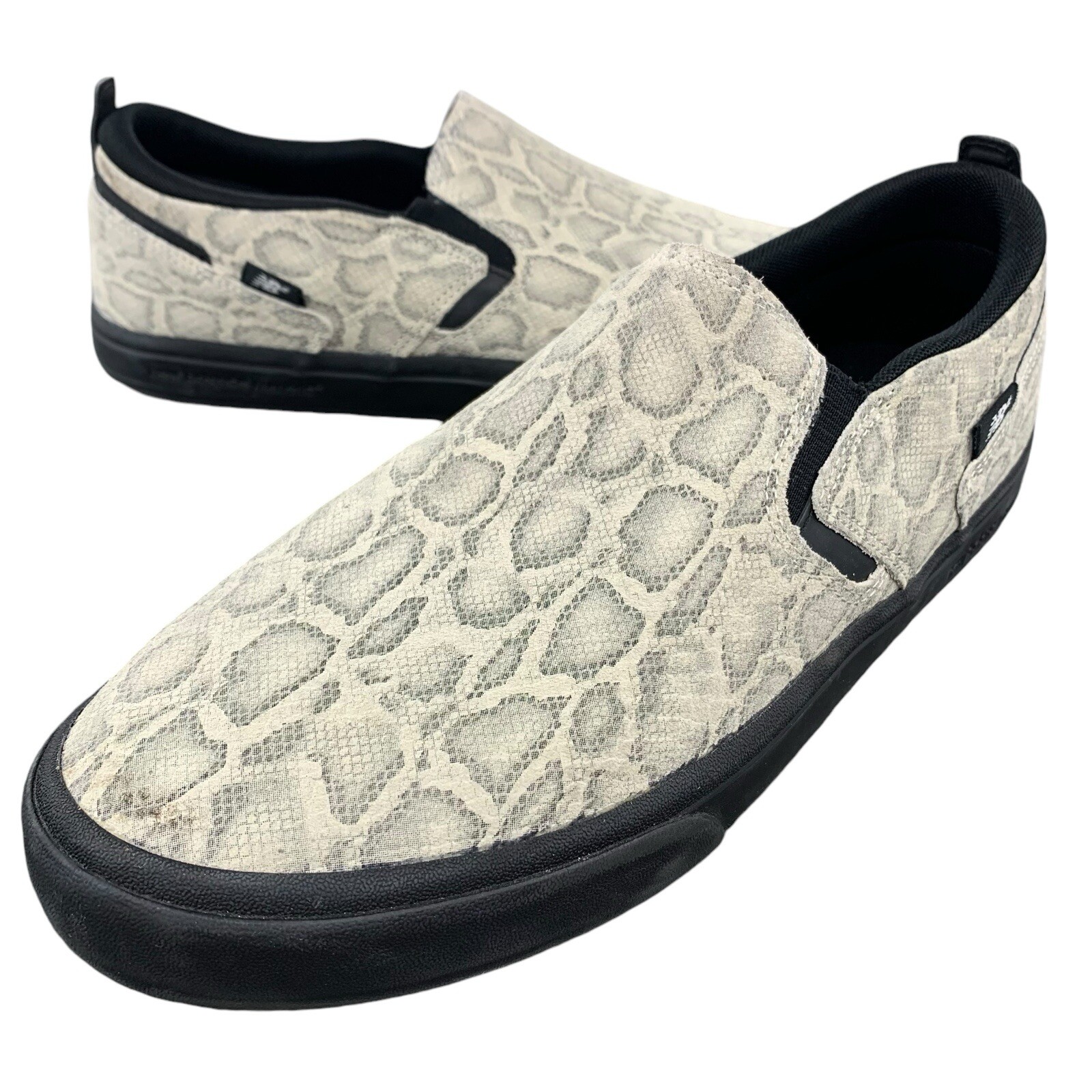 New Balance Mens Size 10 D Snake Black Skater Sneaker Jamie Foy Slip On NM306LSB