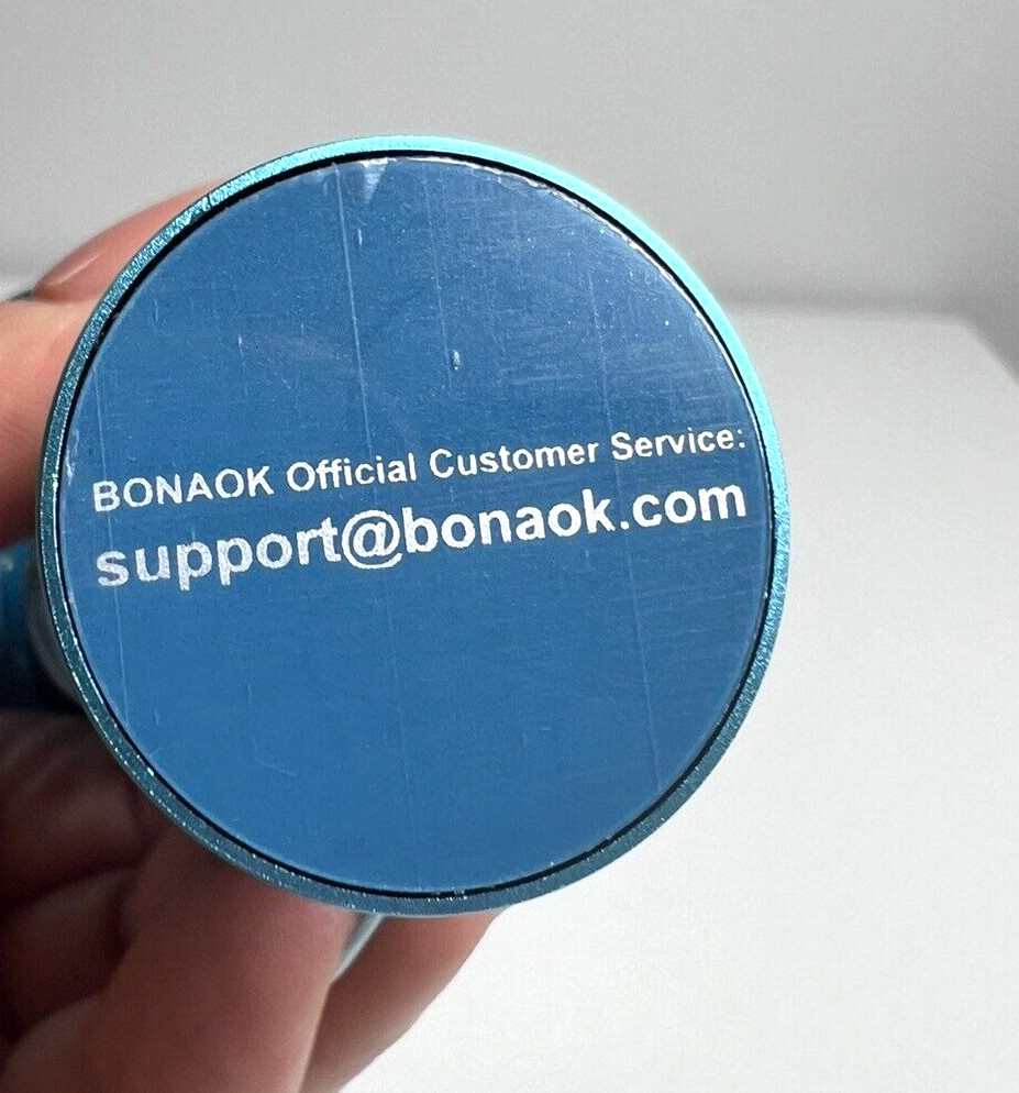 как выглядит Bonaok The Ultimate Signing Microphone Teal w/ Case NEW Opened Box фото
