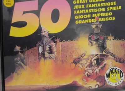 50 Great Games (Wicked 1991) (3 Disketten, Manual, Box) 100% ok