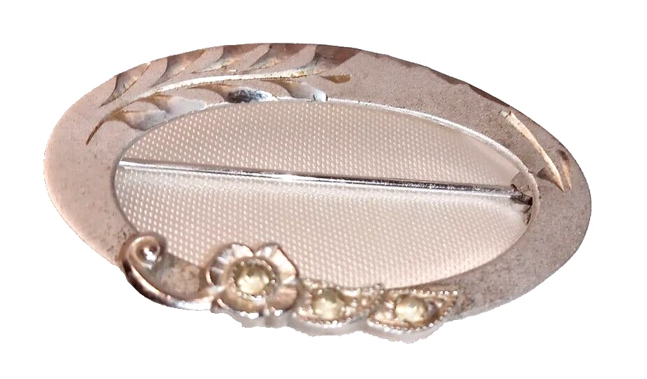 SPILLA AUTENTICA antica anni 30 Argento Sterling 925 marca THEDA Art Deco USA - Immagine 3 di 4