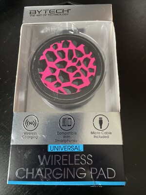 Bytech Wireless Charging Pad, Compatible Smartphones, Micro Cable Included