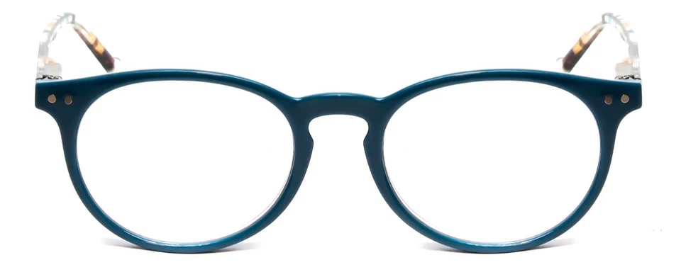 Calabria MDR8003 Round Reading Glasses +7.00 Teal Green Women Single Power Reade - Image 2 of 4