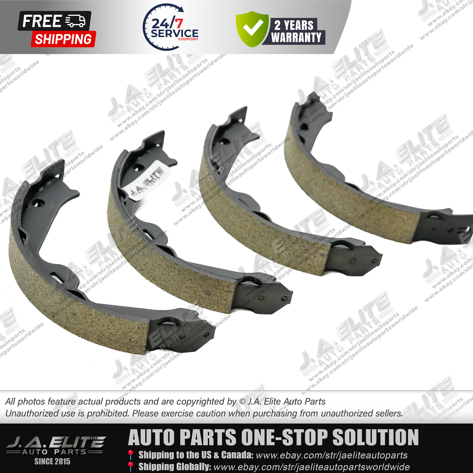 4pcs Parking Break Shoes fit Ferrari 458 FF California California T, 240948