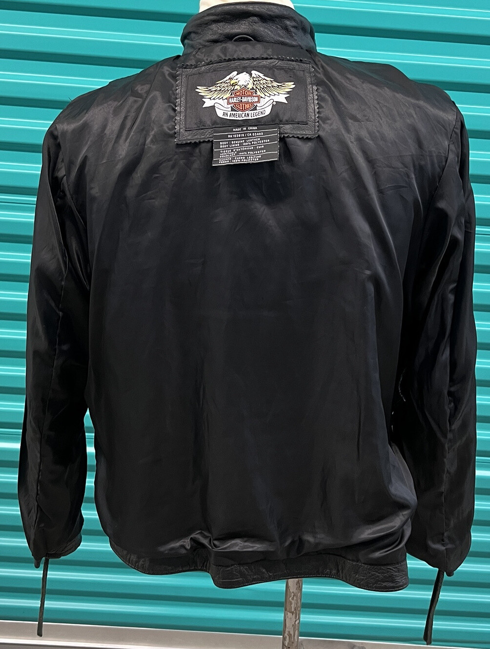 Harley Davidson Biker Leather Jacket Black Womens main image 1