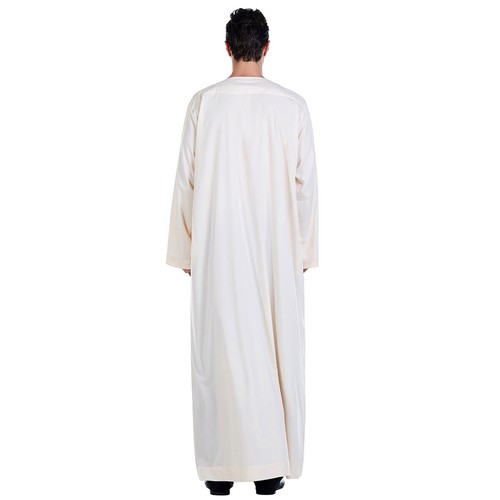 Mens Abaya Saudi Thobe Robes Islamic Muslim Maxi Dress Arab Long Kaftan Gown New - Picture 11 of 38