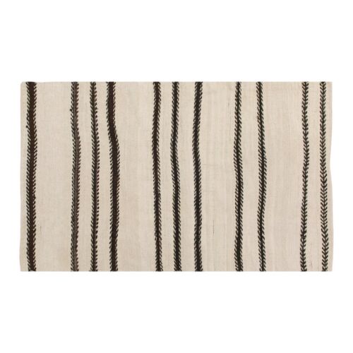 Tapis Kilim rayé, tapis Kilim minimal vintage, tapis Kilim turc, 3,6 x 5,11 pieds - Photo 1 sur 5