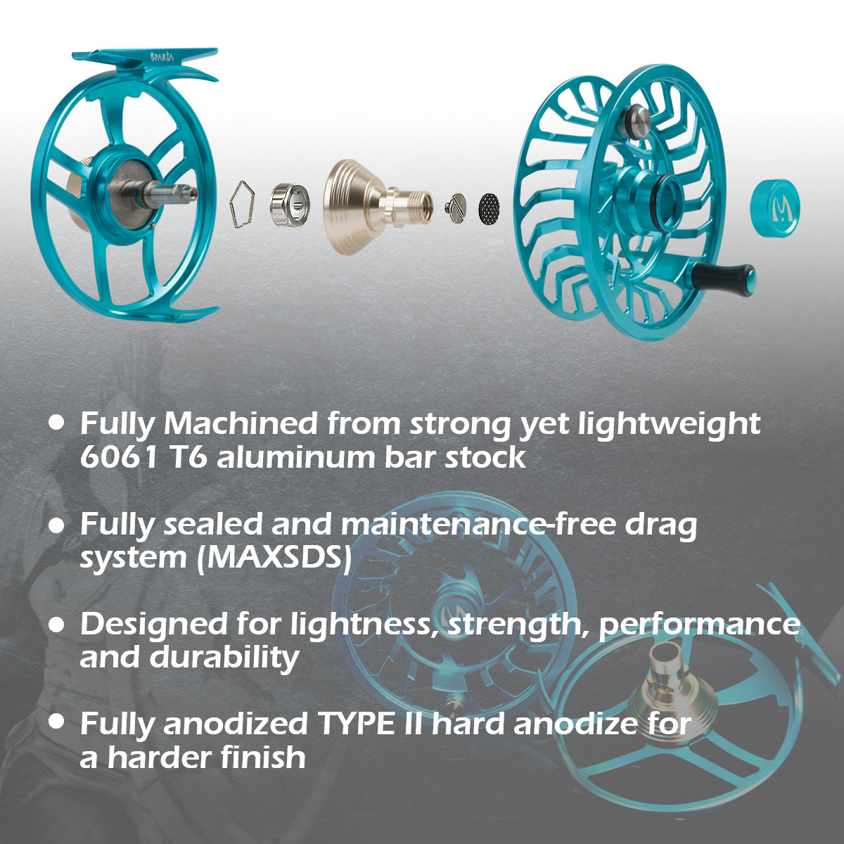 Maxcatch SPARTA Saltwater Waterproof Fly Fishing Reel 7-10WT Fully