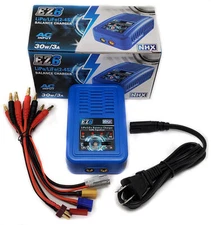 NEW NHX LiPo / LiFe 2-4s Fast AC Charger with XT60 Deans EC3 Tamiya JST Receiver