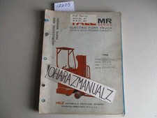 Yale Forklift M20rsrt M25rsrt M30rsrt 2000 To 3000lb Instruction Parts Manual