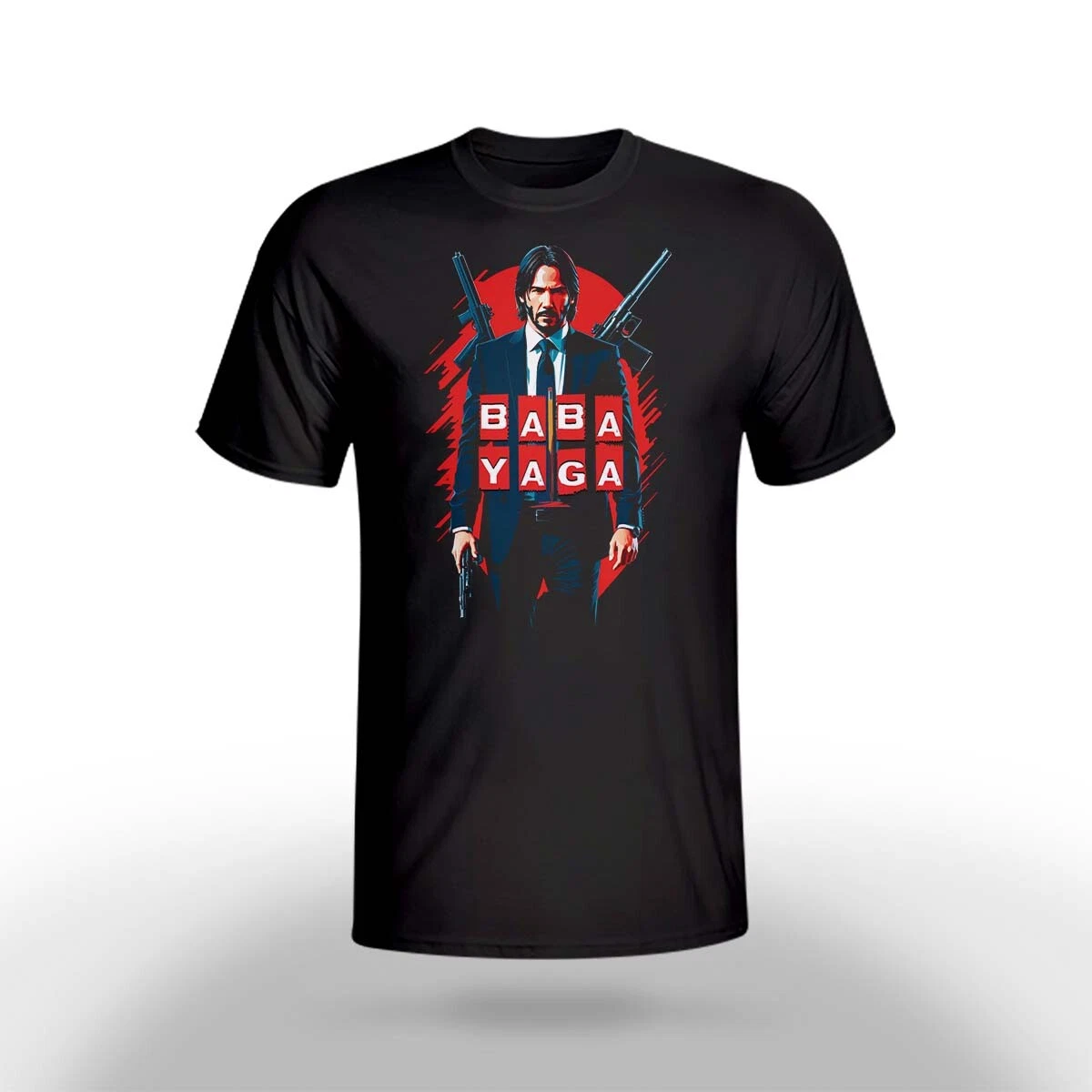 John Wick Inspired PREMIUM T-Shirt Gift Men Unisex - BABA YAGA - JW-A03