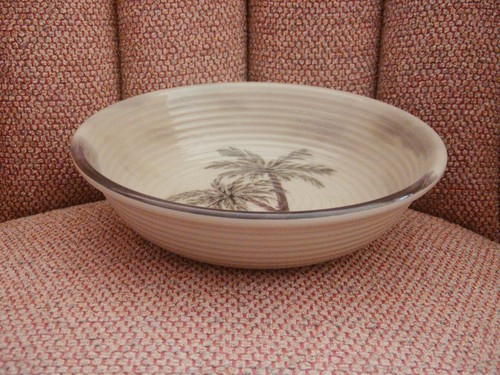 Tabletops BAHAMAS PALM TREE 8.” Round Soup Bowl Melamine - Picture 2 of 3