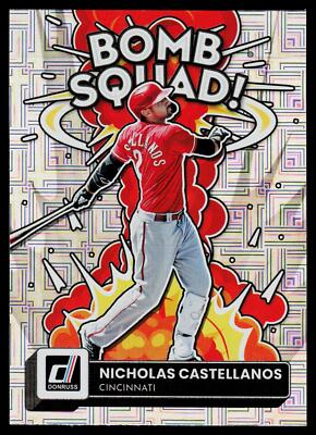 Nicholas Castellanos 2022 Donruss Bomb Squad Vector Cincinnati Reds No.BS-10