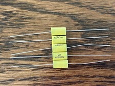 Qty 5 New .0082 uf 630v Yellow Film Capacitors Guitar Tube Amp Tone 822K 8200pf