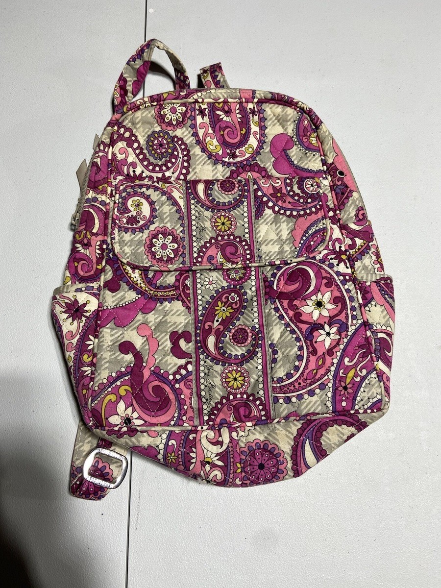 Vera Bradley Small Backpack in Paisley Meets Plaid | eBay display picture 2