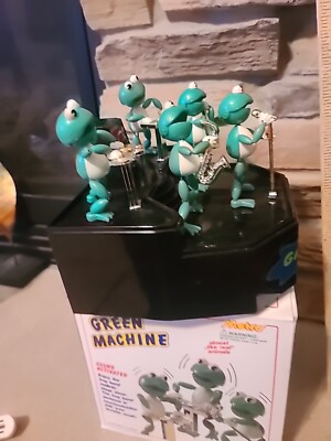 Vintage Green Machine FROG BAND Sound Activated Animated Novelty