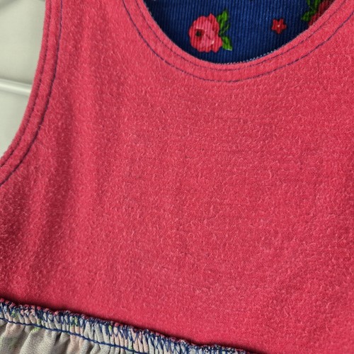 OshKosh B'gosh Vintage Corduroy Floral Cotton Jumper Dress Toddler Girl 4T - Picture 12 of 13