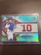 2023 Bowman Chrome DIEGO CARTAYA Bowman Scouts Top 100 Aqua Refractor /125