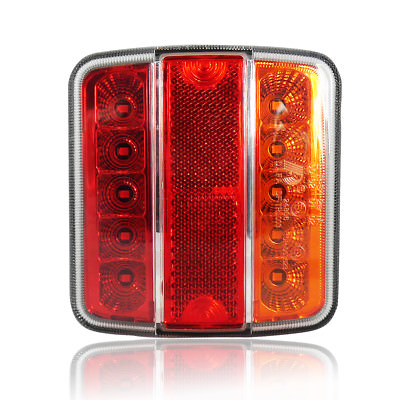 Yuanjoy 2 Pack 12V 24V Rear Trailer Lights LED, 5 Functions Waterproof Caravan Tail Light Kit With E-mark For Car Trailer, Truck, Farm Vehicles, Vans - Foto 4