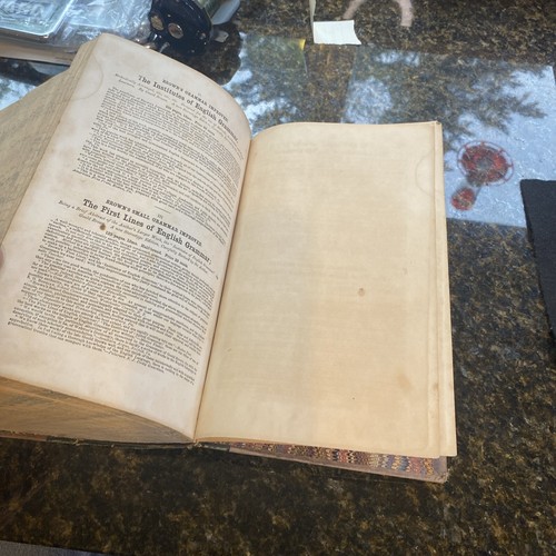 BROWN, GOOLD 1859 The Grammar of English Grammars Signed 1,070 Pages! Leather - Picture 21 of 24