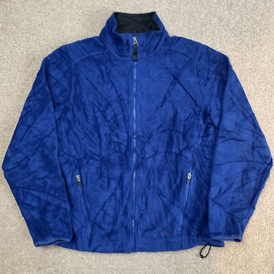 LL Bean Damen Small Blau POLARTEC Pullover Fleece Full Zip Jacke 0FJT3 Outdoor