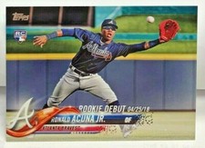 Ronald Acuna Jr.2018 Topps Update Serie RC Debut #US252 - Atlanta Braves