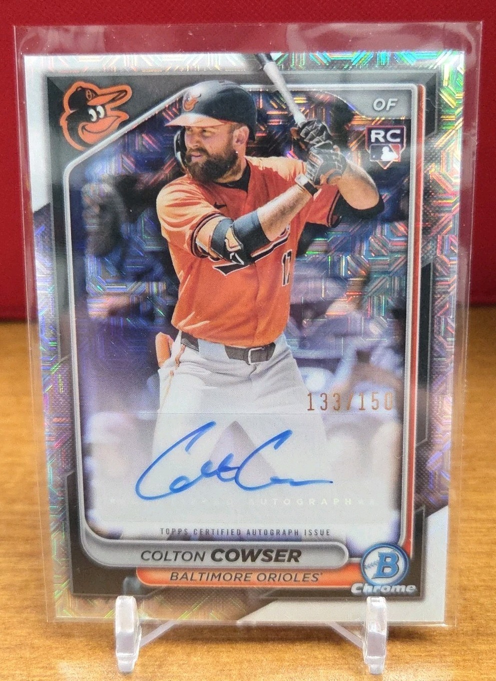 2024 Bowman Chrome Mega Box Rookie Mojo 74/150 Colton Cowser #CRA-CC AUTO