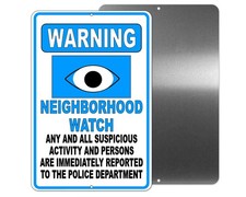 Профессиональные вывески Neighborhood Watch Sign Warning