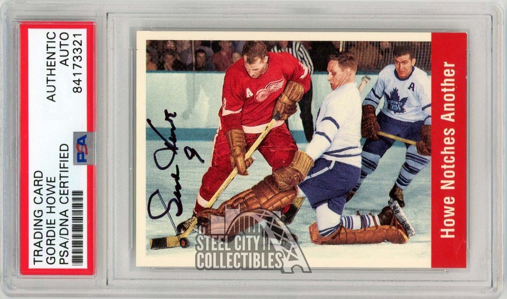 Gordie Howe 1994-95 Parkhurst 1956-57 Missing Link Autograph Card #160 PSA/DNA