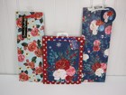 Lot of 3 Pioneer Woman Gift Bag Christmas Holiday Wishful Winter Blue Floral New