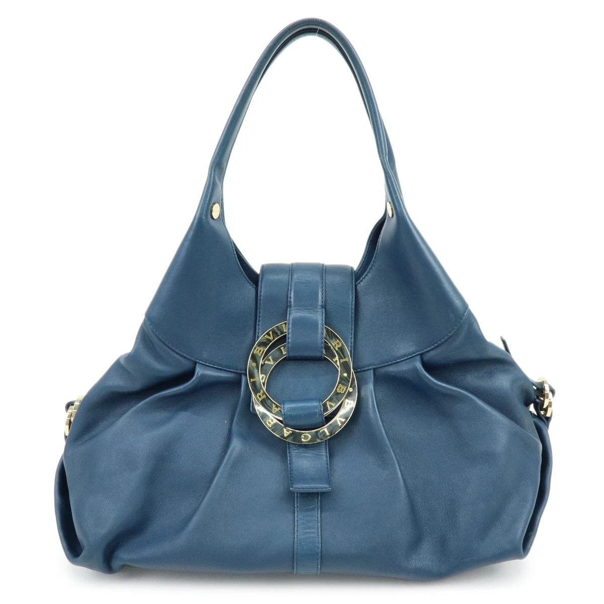 ✨激レア/大型✨BVGARI ブルガリドラム型 ボストンバッグ ネイビー Bvlgari Large Bags & Handbags for Women for sale | eBay