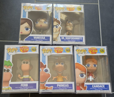 Funko Pop Phineas and Ferb Sammlung mit Schutzhülle (Protector)