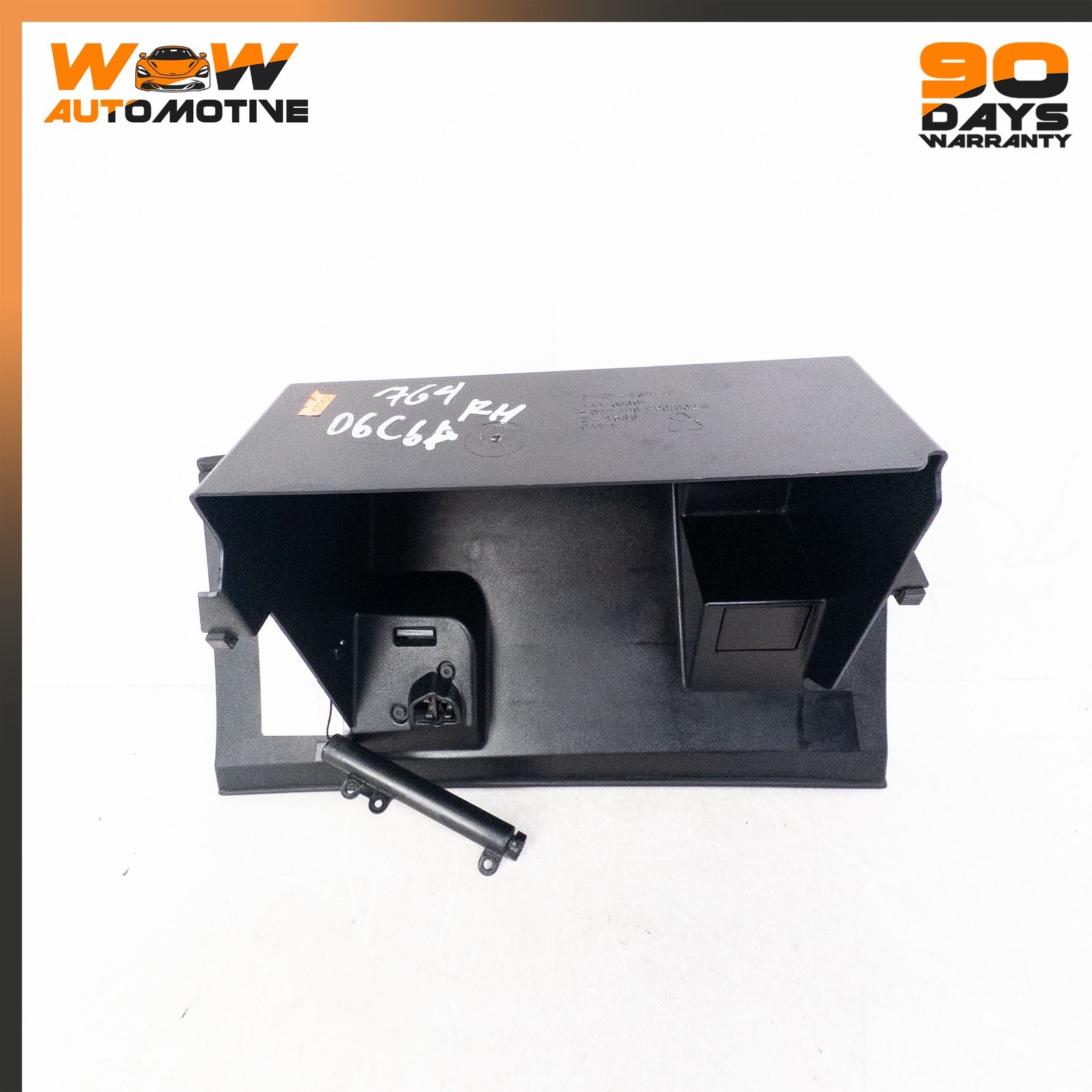 06-13 CHEVROLET CORVETTE C6 DASHBOARD COMPLETE GLOVE BOX ASSEMBLY BLACK OEM