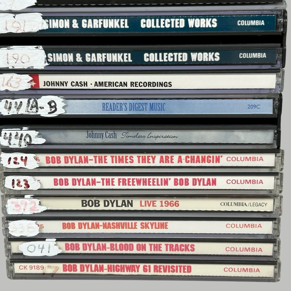 Folk Rock 16 CD Lot Bob Dylan John Denver Cash Arlo Guthrie Used Ships Quickly Foto 4 de 4