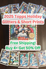 2025 Topps Holiday Glitters, SPs, SSPs, Image Variations, Parallels - You Pick!