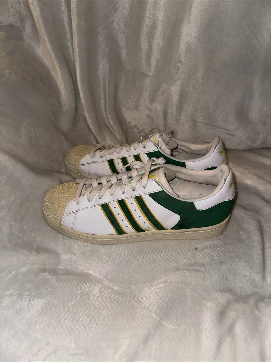 adidas gazelle silver green womens Adidas Unisex Superstar 82 Cloud White / Collegiate Green / Collegiate Green  Low Top Sneakers