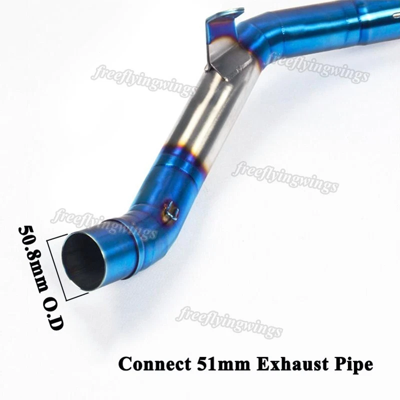 For Kawasaki Z900 2017-2025 Exhaust Header Front Pipe 51mm Slip On Full System - Image 2 of 4