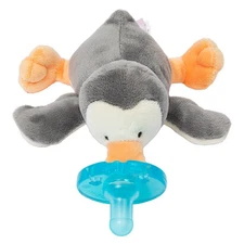 WubbaNub - Grey Penguin Infant Pacifier
