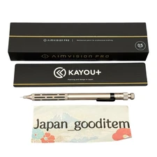 Kayou+ AimVision PRO Drafting Mechanical Pencil 0.5mm Brass Body Titanium Gold