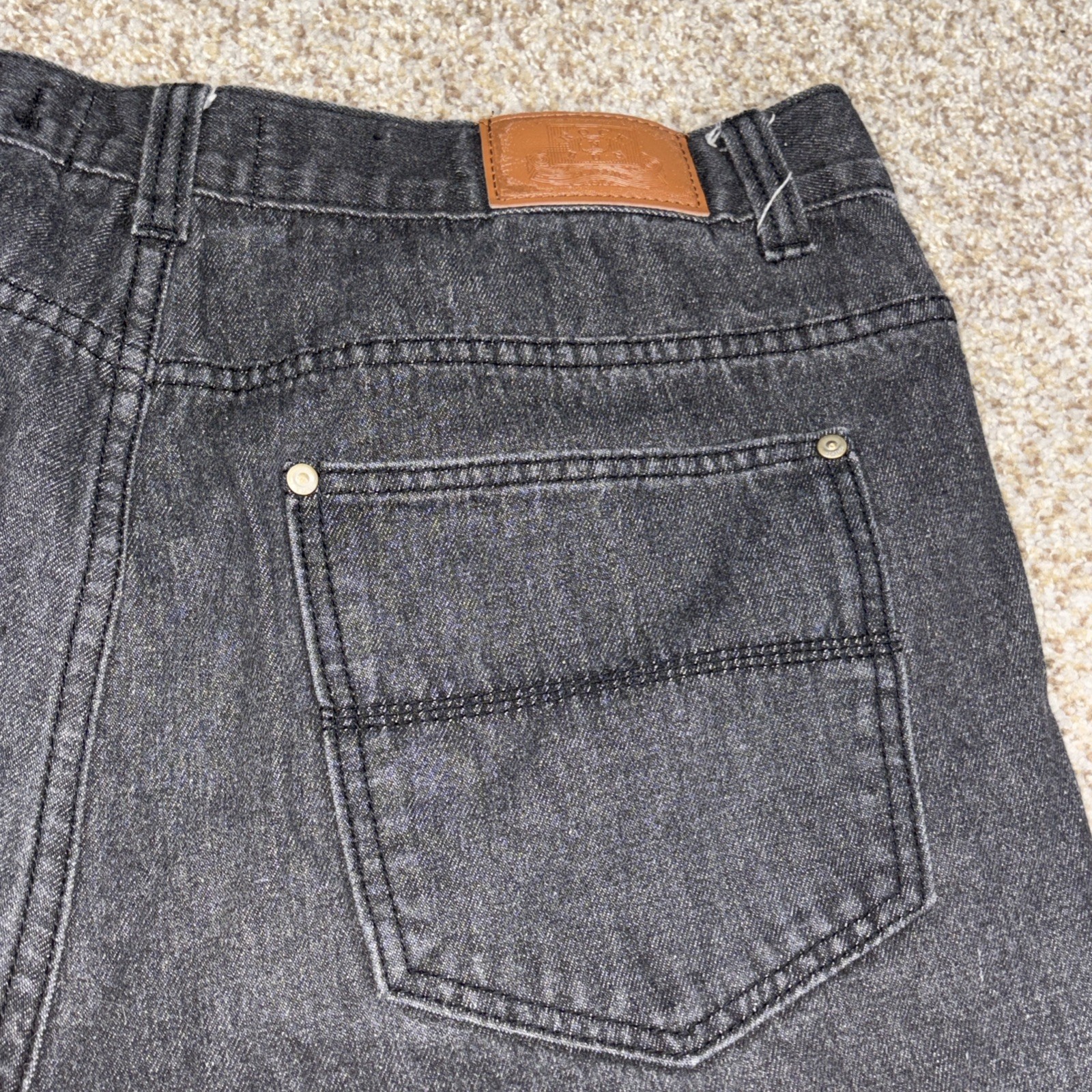 Rock N Run Classic Denim Black Wash Jeans Size 44x32 Fits 40 X 28 - View 14