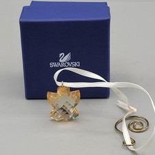 Swarovski Crystal Angel Ornament Figurine Gol...